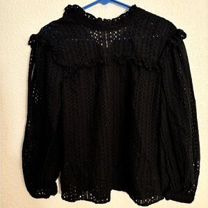 Small madewell eyelet blouse